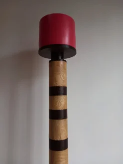Best Pamono Dorica Red Floor Lamp by Pietro Meccani for Meccani Design