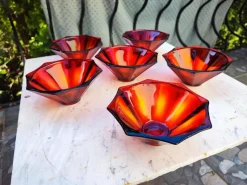 Pamono Dorota Salad Bowls by Drost for Ząbkowice Steelworks, 1976, Set of 6> Dinner Plates & Bowls