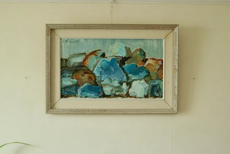 Pamono Dorothy Ruhne, Rugged Earth, Mid-20th Century, Oil on Canvas, Framed