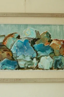 Pamono Dorothy Ruhne, Rugged Earth, Mid-20th Century, Oil on Canvas, Framed
