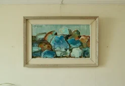 Pamono Dorothy Ruhne, Rugged Earth, Mid-20th Century, Oil on Canvas, Framed