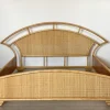 Pamono Double Bed in Bamboo and Wicker, 1980s> Beds & Bedroom Sets