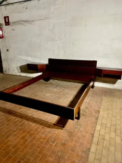 Online Pamono Double Bed in Rosewood, 1960s