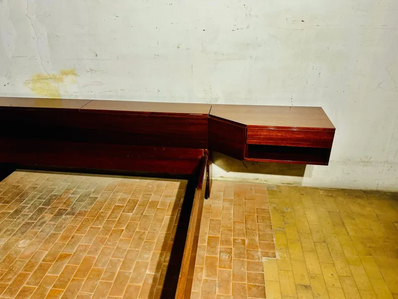 Online Pamono Double Bed in Rosewood, 1960s