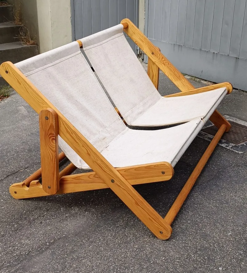 Hot Pamono Double Deck Chair by Gillis Lundgreen for Ikea, 1975
