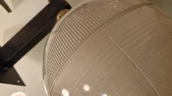 Pamono Double Fresnel Glass and Polished Aluminum Wall Light, 1960s><noscript><img width=