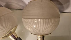 Pamono Double Fresnel Glass and Polished Aluminum Wall Light, 1960s><noscript><img width=