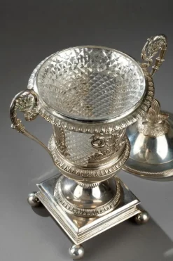 Pamono Drageoir or Candy Dish in Silver><noscript><img width=