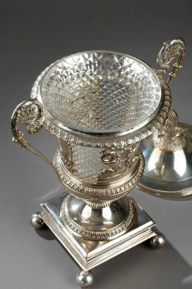 Pamono Drageoir or Candy Dish in Silver> Serving Dishes