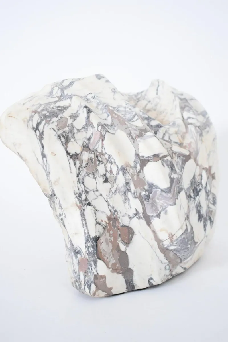Pamono Draped Bust Sculpture, 1800s, Marble> Sculpture