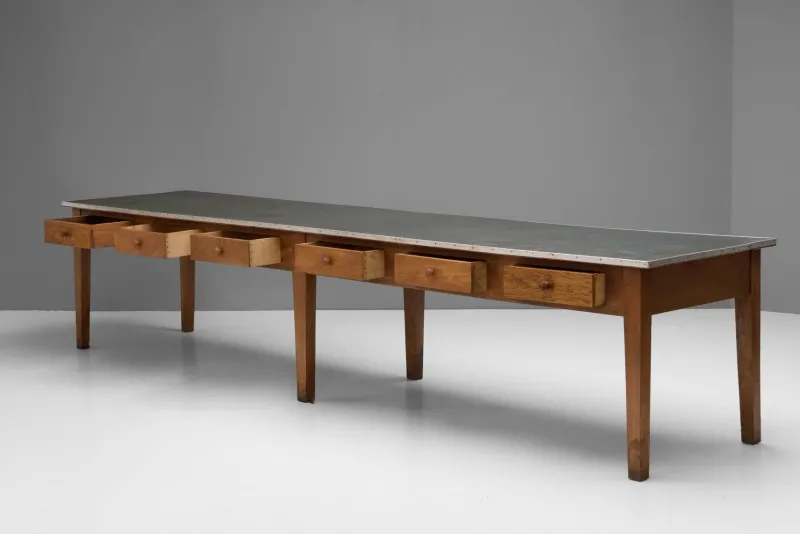 Pamono Drapers Shop Table, 1900s> Worktables & Workbenches