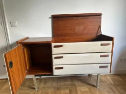 Pamono Dressing Table attributed to Roger Landault, 1960><noscript><img width=