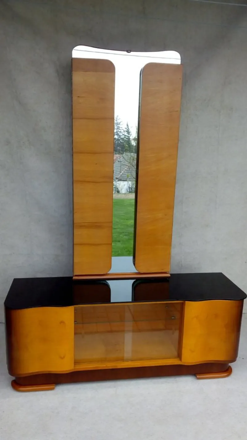 Pamono Dressing Table by Jindrich Halabala for Up Závody, 1950s> Dressing Tables