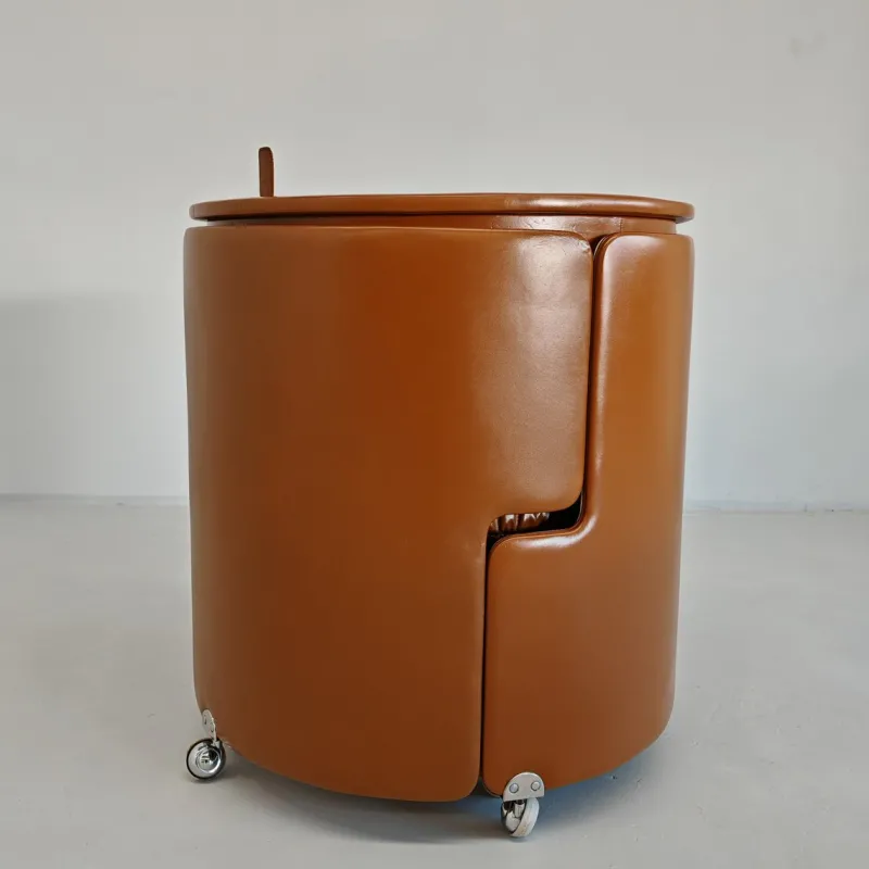 Pamono Dressing Table with Dilly Dally Brown Leather Armchair by Luigi Massoni for Frau, 1970s, Set of 2> Dressing Tables