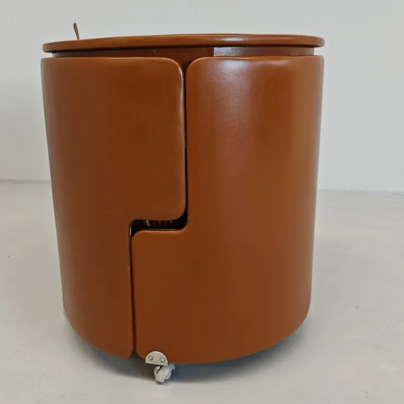 Pamono Dressing Table with Dilly Dally Brown Leather Armchair by Luigi Massoni for Frau, 1970s, Set of 2> Dressing Tables