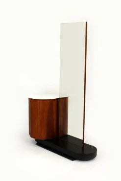 Pamono Dressing Table with Mirror by Jindrich Halabala for Up Zavody, 1940s><noscript><img width=