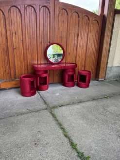 Best Pamono Dressing Tables by Kecskeméti Bútorertékesítő Vállalat, 1975, Set of 4