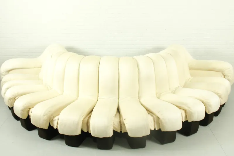 Pamono DS-600 Non Stop Sofa DS-600 with 15 Elements attributed to Eleonore Peduzzi Riva for de Sede, Switzerland, 1970s, Set of 15> Living Room Sets