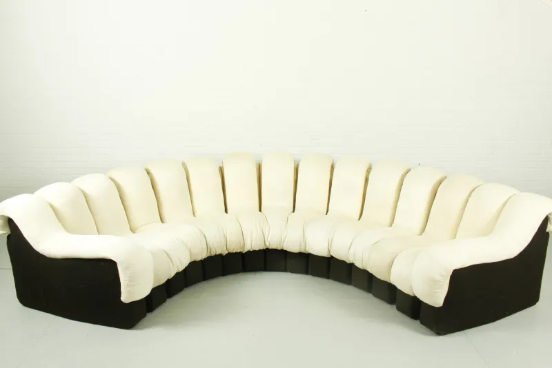 Pamono DS-600 Non Stop Sofa DS-600 with 15 Elements attributed to Eleonore Peduzzi Riva for de Sede, Switzerland, 1970s, Set of 15> Living Room Sets