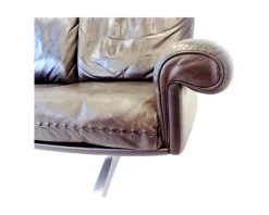 Pamono DS-31 3-Seater Sofa, Armchairs and Ottoman, 1970s, Set of 4><noscript><img width=