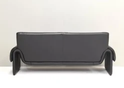 Pamono DS-2011 Two-Seat Sofa in Black Leather from De Sede><noscript><img width=