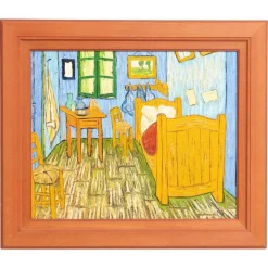 Sale Pamono Dutch Artist Geelong after Van Gogh, The Bedroom, 1970s, Oil Painting, Framed