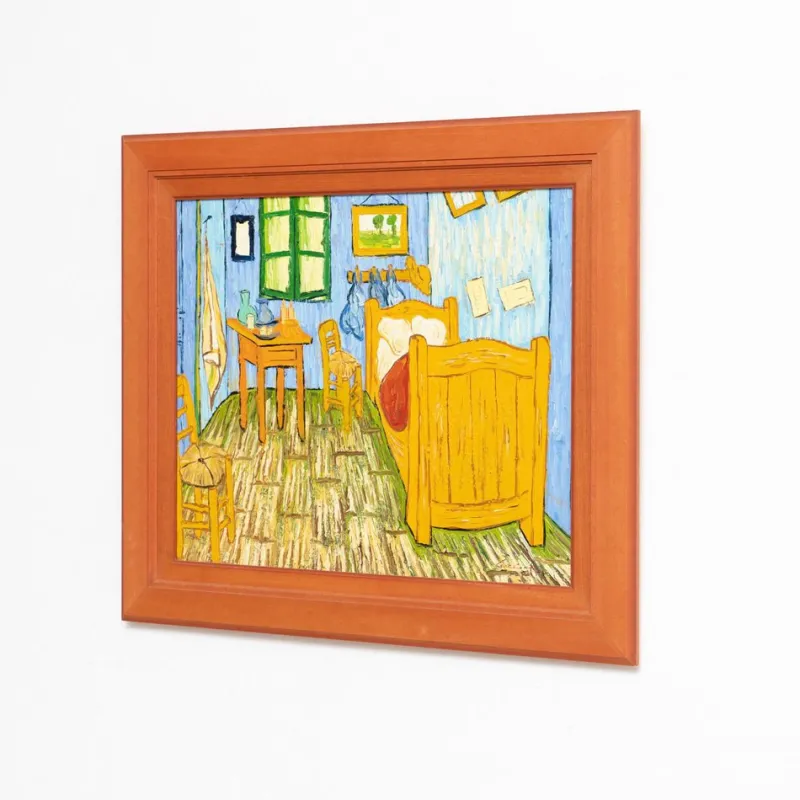 Sale Pamono Dutch Artist Geelong after Van Gogh, The Bedroom, 1970s, Oil Painting, Framed