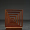 Hot Pamono Dutch Artist, Geometric Sculpture, 1960s, Wood & Iron