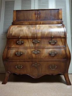 Pamono Dutch Bombe Cylinder Secretaire, 1700s> Secretaires