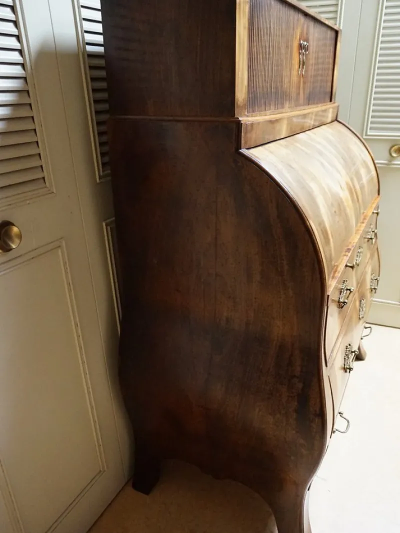 Pamono Dutch Bombe Cylinder Secretaire, 1700s> Secretaires