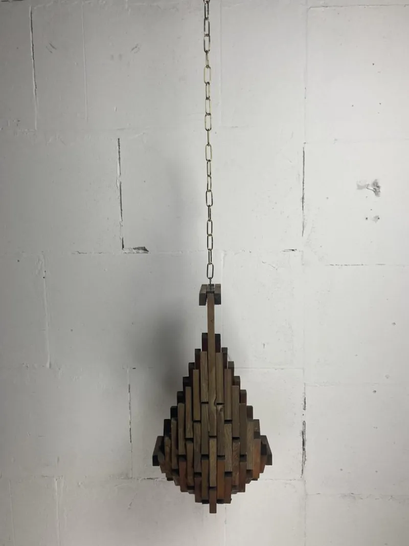 Pamono Dutch Brutalist Folk Art Hanging Plant Holder, 1960s> Planters And Jardiniere