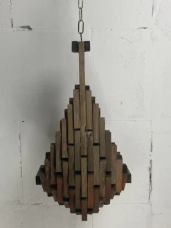 Pamono Dutch Brutalist Folk Art Hanging Plant Holder, 1960s> Planters And Jardiniere