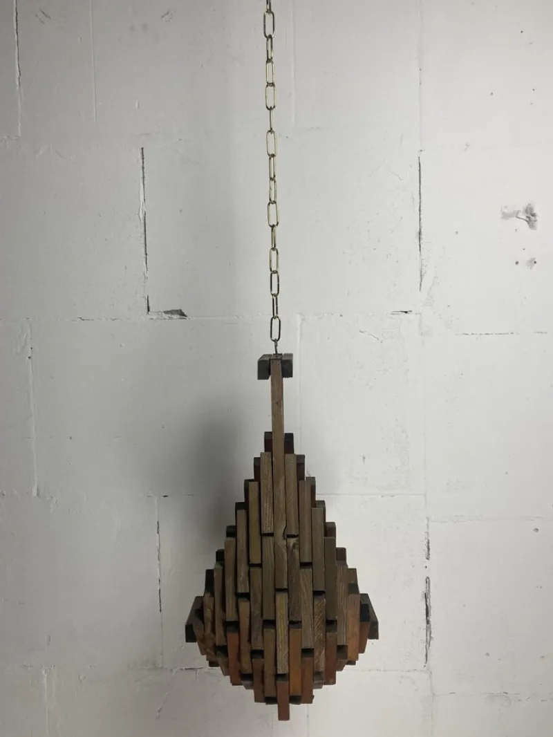 Pamono Dutch Brutalist Folk Art Hanging Plant Holder, 1960s> Planters And Jardiniere