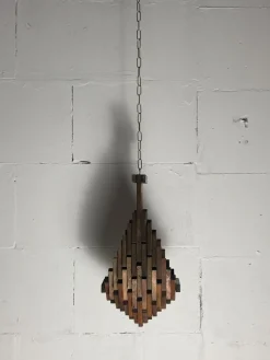 Pamono Dutch Brutalist Folk Art Hanging Plant Holder, 1960s><noscript><img width=