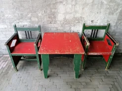 Pamono Dutch Childrens Chairs by Egbert Reitsma, 1920s, Set of 3> Children's Chairs