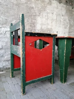 Pamono Dutch Childrens Chairs by Egbert Reitsma, 1920s, Set of 3><noscript><img width=