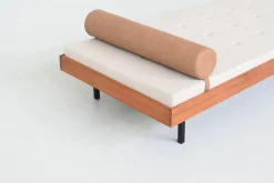 Pamono Dutch Daybed in Teak with Metal and Wool, 1960><noscript><img width=