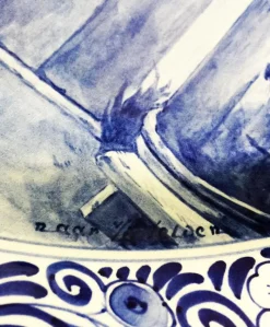 Clearance Pamono Dutch Delft Bottle Wall Plate After Petrus Van Der Velden from Porceleyne Fles