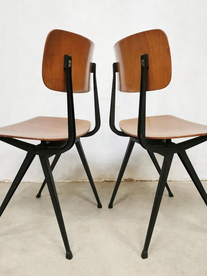 Online Pamono Dutch Industrial School Chair by Friso Kramer for Ahrend De Cirkel, 1950s