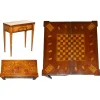 Hot Pamono Dutch Marquetry Inlaid Chess Poker Game Table, 1800