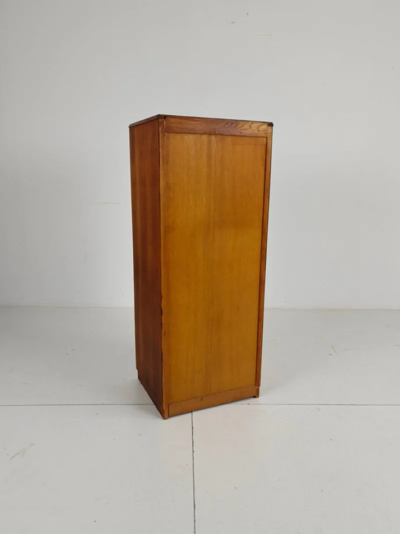 Pamono Dutch Oak Archive Cabinet with Tambour Door, 1940s> Cabinets & Wardrobes