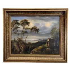 Pamono Dutch School Artist, Military Off the Coast, 19th Century, Oil on Canvas> Classical