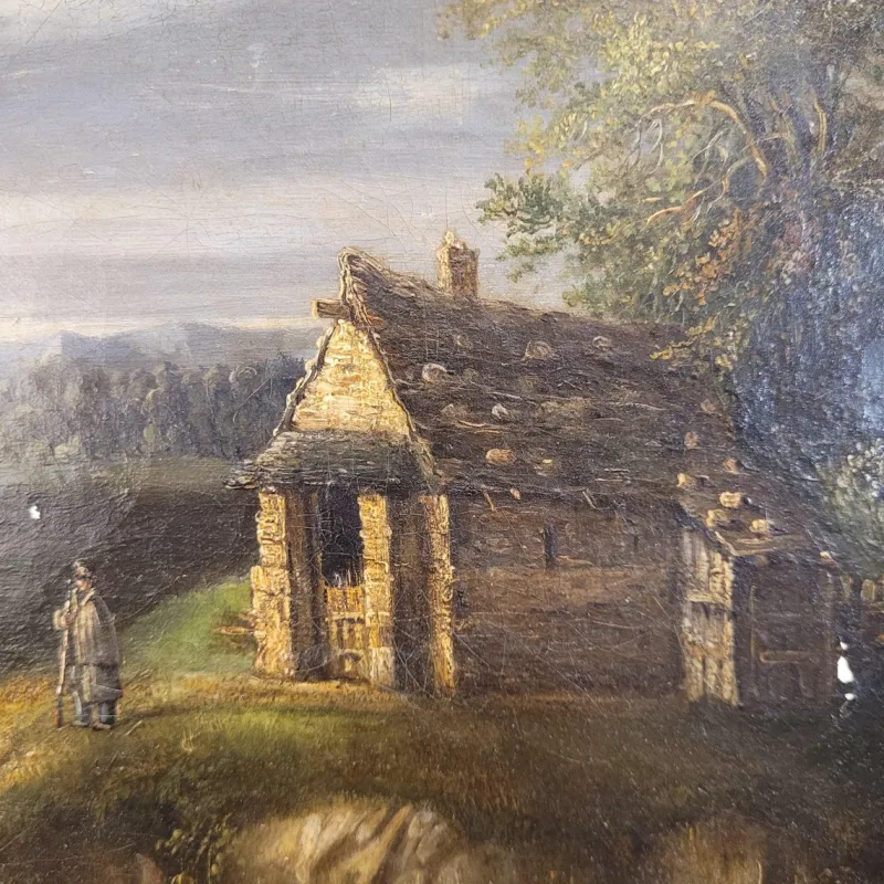 Pamono Dutch School Artist, Military Off the Coast, 19th Century, Oil on Canvas> Classical