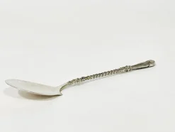 Pamono Dutch Silver Ice Cream Spoons by Van Kempen & Zonen, 1890s, Set of 12><noscript><img width=