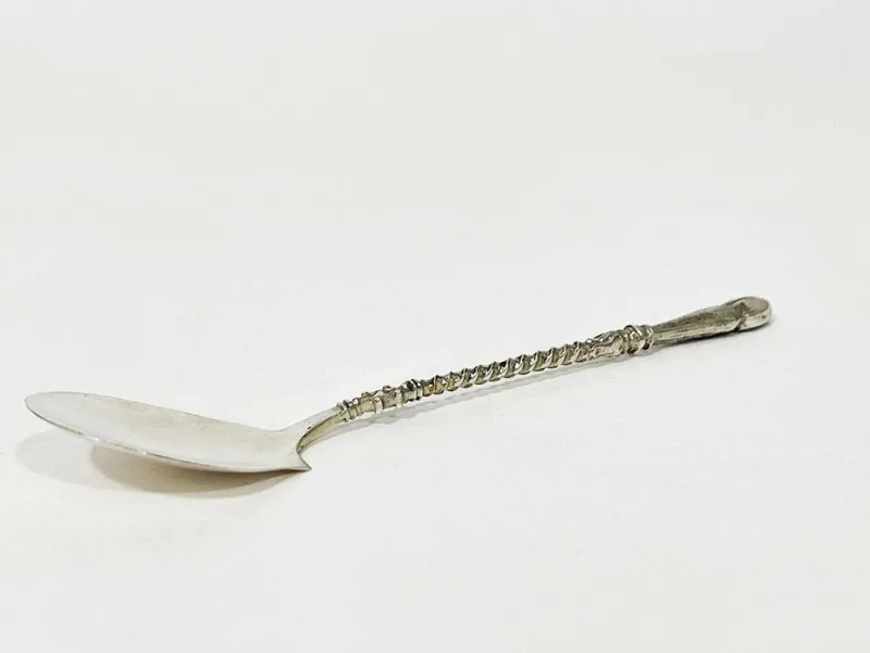 Pamono Dutch Silver Ice Cream Spoons by Van Kempen & Zonen, 1890s, Set of 12> Cutlery & Serving Utensils