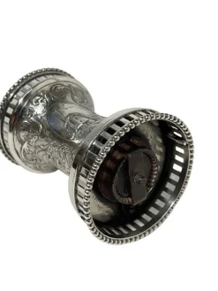 Pamono Dutch Silver Pepper Mill from Vos & Co, 1900s><noscript><img width=