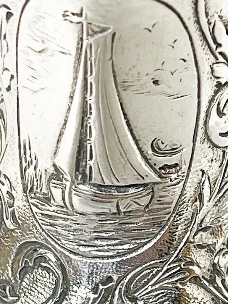 Pamono Dutch Silver Pepper Mill from Vos & Co, 1900s> Dinnerware Accessories