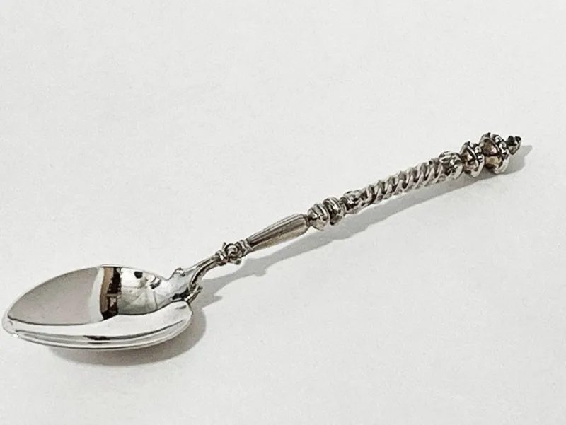 Outlet Pamono Dutch Silver Silver Spoons by Van Kempen & Zonen, 1890s, Set of 12