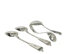 Pamono Dutch Spoons in Silver Serving from Van Kempen & ZN, 1887, Set of 4><noscript><img width=