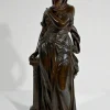 Clearance Pamono E. Bouret, Sculpture of a Woman, 19th-Century, Bronze